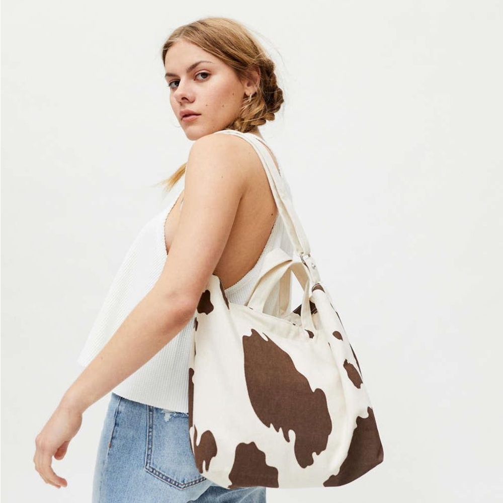 BAGGU Cow Print Duck Bag